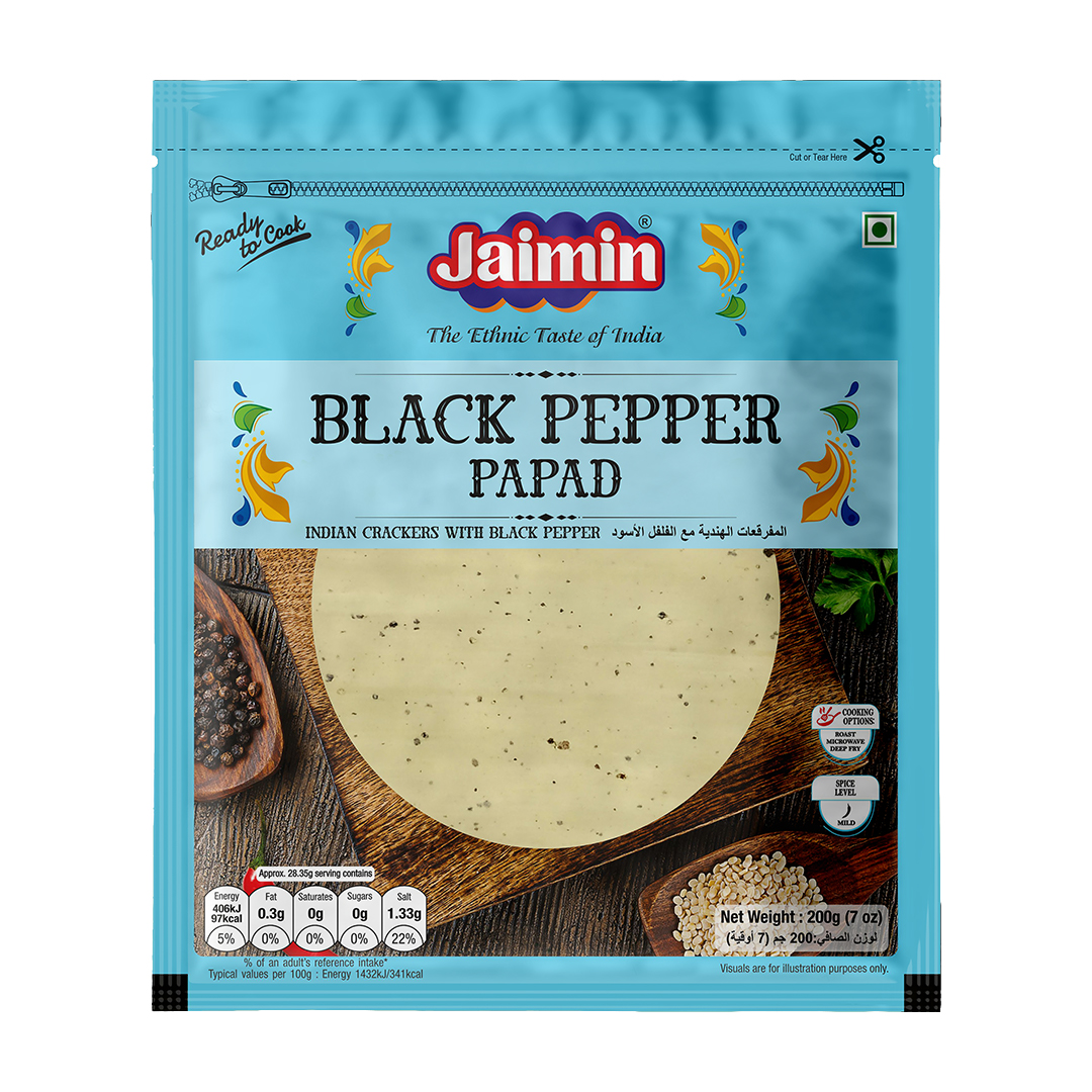 JAIMIN BLACK PEPPER PAPAD FRONT