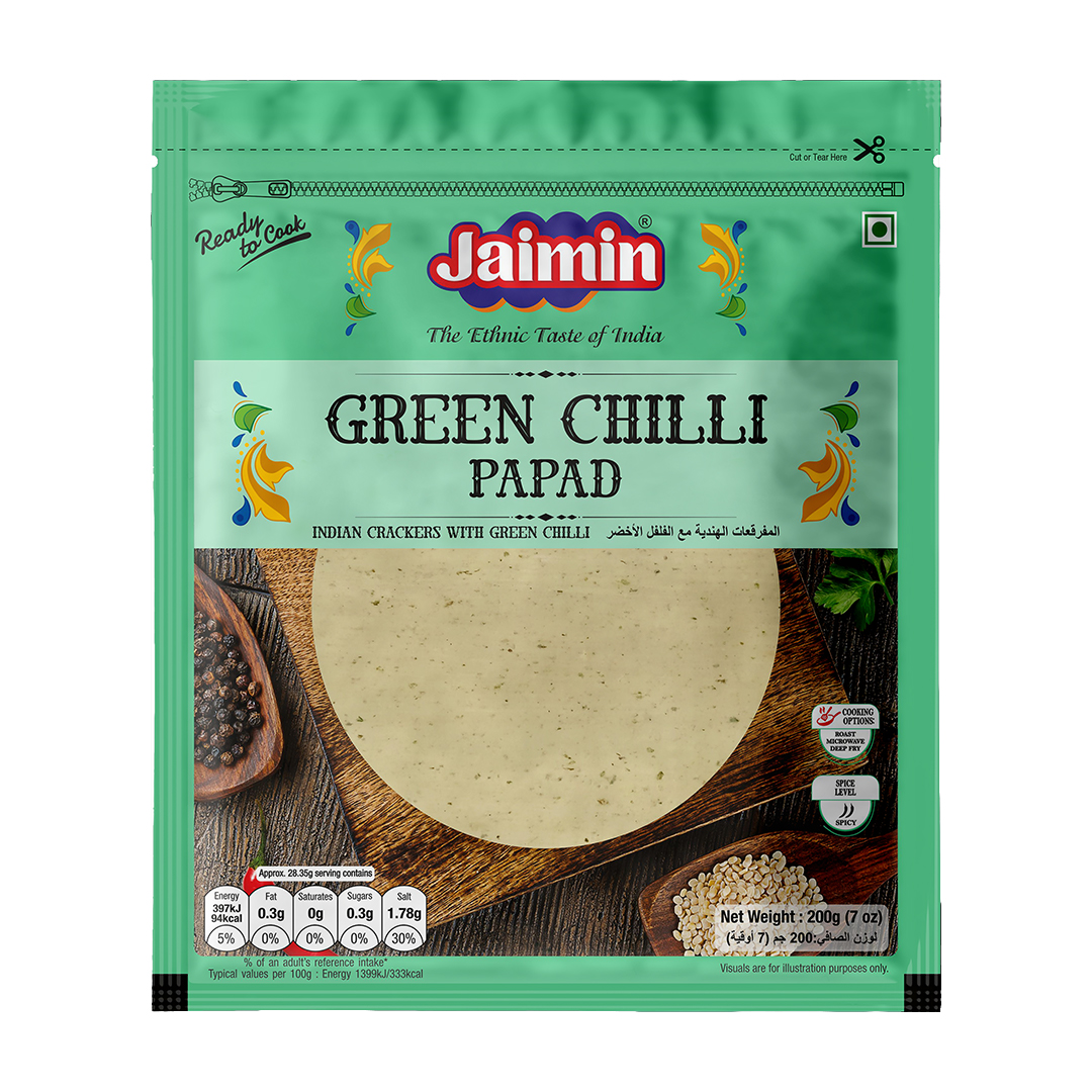 JAIMIN GREEN CHILLI PAPAD FRONT