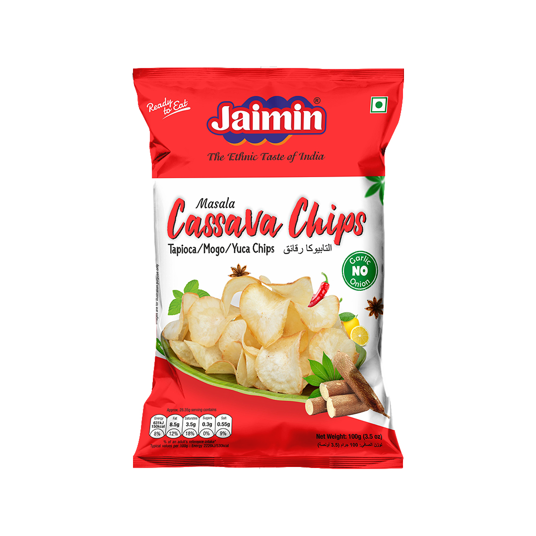 JAIMIN CASSAVA CHIPS MASALA FRONT